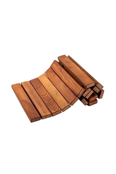 MAVİ TREND Ξύλινο πατάκι μπάνιου Πατάκι νιπτήρα ντουζιέρας μπροστινό πατάκι πόρτας 68x40 cm μεγάλο μέγεθος