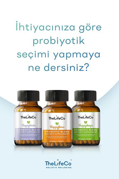 TheLifeCo Happyflora Probiotic - Supplementary Food with 10 Billion Microorganisms Without Digestion 30 Capsules