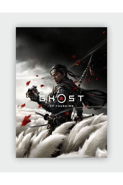 fırsatlar diyarı Ghost of Tsushima Game Duvar Posteri - Kalın Kağıt - Çerçevesiz