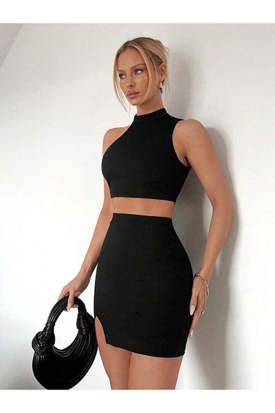 DEEP SECRET Slit mini skirt