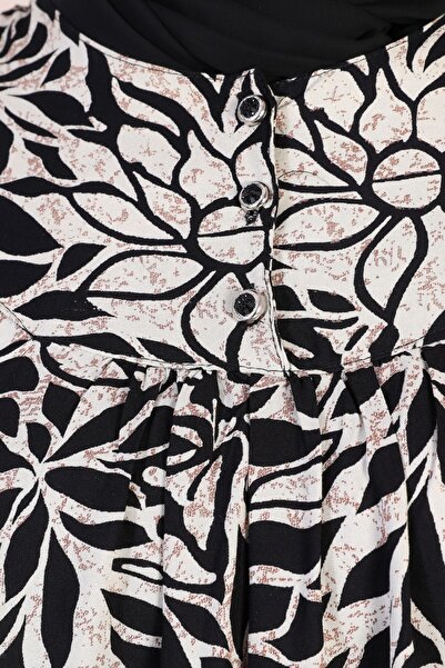 Ferace Γυναικεία Ρούχα Plus Size Mother Hijab Φόρεμα Μαύρο