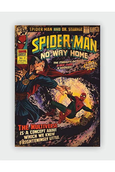 fırsatlar diyarı Spider-man - No Way Home Vintage Duvar Posteri - Kalın Kağıt...