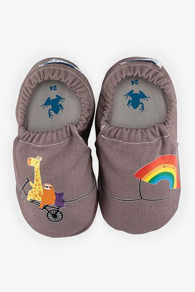 HOPFRÖG Warm Grey Barefoot Smart Booties for Kite-Bike Hyper