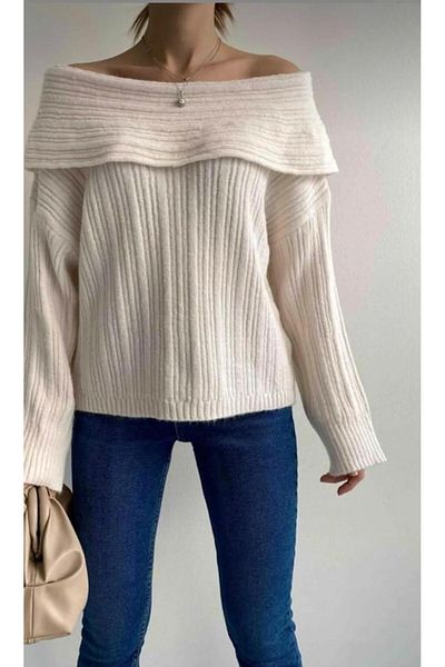 ASM Fashion Pulover pentru femei DEGAJE GOLIER CORD