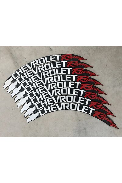 komauto Chevrolet Racing Motorcycle and Automobile Vehicle Tire Lettering 3.5 cm 8 Pieces Adhesive Rigging Sticker