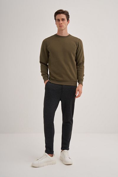 Cazador Jazz 5615 Crew Neck Thick 3 Thread Plain Men's Sweat