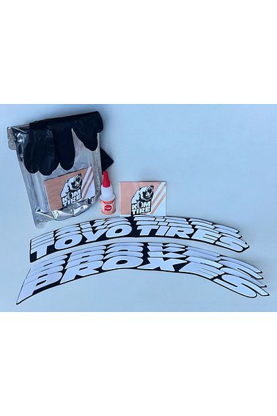 komauto 2.5 cm 8 Pieces Toyo Proxes Motor Bike and Automobile Rigging Sticker - Adhesive Tire Lettering