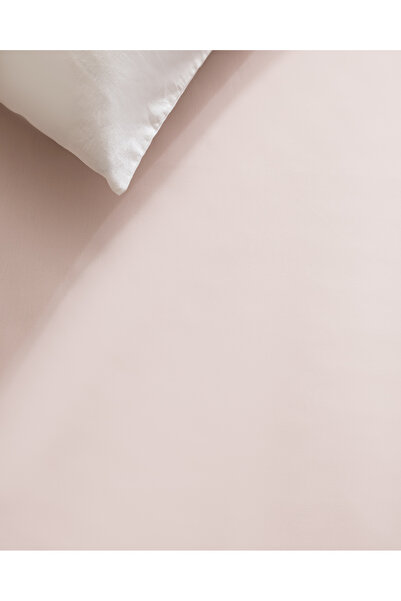 Madame Coco Manon King Size 100% Cotton Ranforce Non-Elastic Sheet - Powder