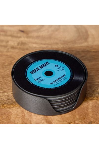 Home Box Fero 6-Piece Glass Felt Coaster Set - 10x0.6x10 cm