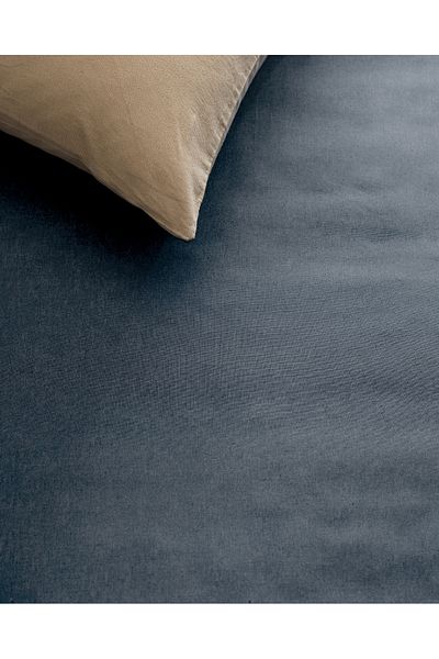 Madame Coco Manon King Size 100% Cotton Ranforce Non-Elastic Sheet - Dark Blue
