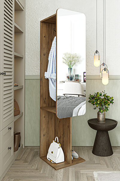 ROOMART Opal Vestiyer,  Portmanto,  Ayakkabılık, Aynalı Askılı Portmanto