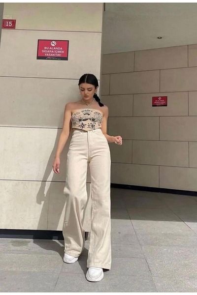 Pubi New Season Women's Palazzo Wide Leg Trousers