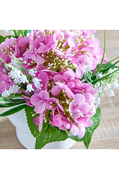 Home Box Helena Orchids Leaf Potted Plant with Pot 10x10x23 cm