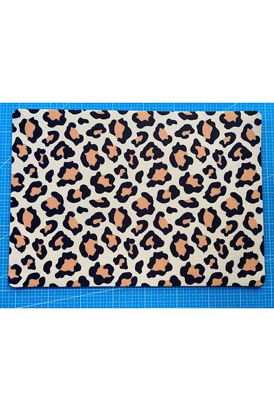 rakkun shop لوحة ماوس مطبوعة بنقشة الفهد (28x40 سم)