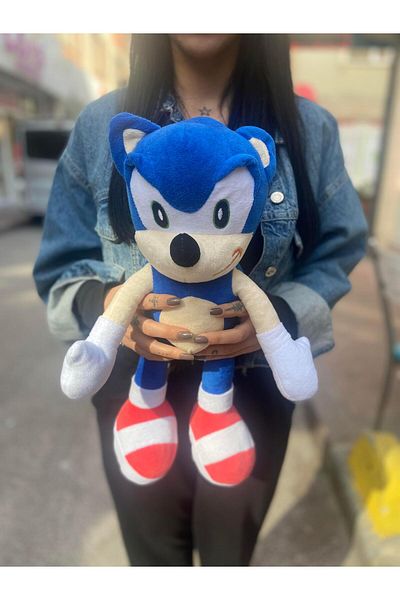 Piraye Gift Sonic Hedgehog 55cm Plush Toy Imported Fabric Hedgehog Sonic Plush