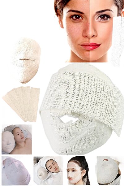 xolo 10 Adet 2 Set Şekillendirme Maskesi Mumya V Yüz Maskesi Alçı Gergi V Yüz...