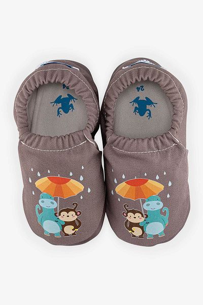 HOPFRÖG Hyper Warm Gray Barefoot Smart Umbrella Flower Booties