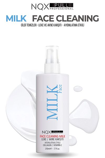 NQX PULL Facial Cleansing Balancing and Cleansing Milk for Oily and Acne Prone Skin