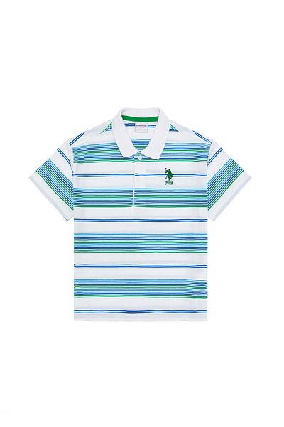 U.S. Polo Assn. Μπλουζάκι με λευκό γιακά πόλο για αγόρι 50263271 -VR013