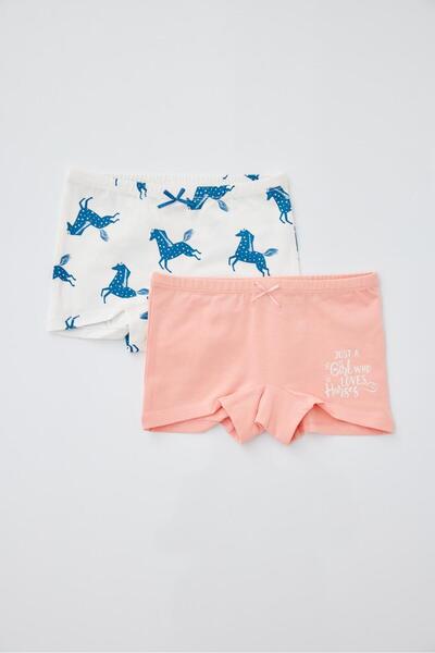 Katia&Bony 2-пакет Horse Дівчача боксерська сорочка Екрю/Рожева