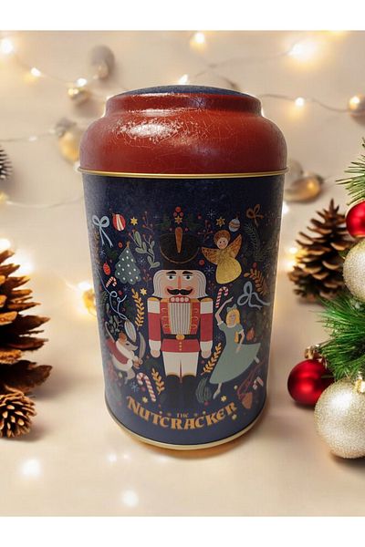 Maflen Christmas Lead Soldier Nutcracker Tale Printed Metal Storage Box