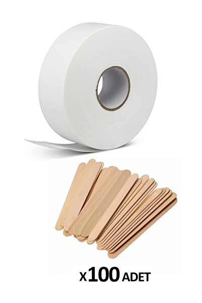 Ağda Bezi 80m &Spatula 100 Adet