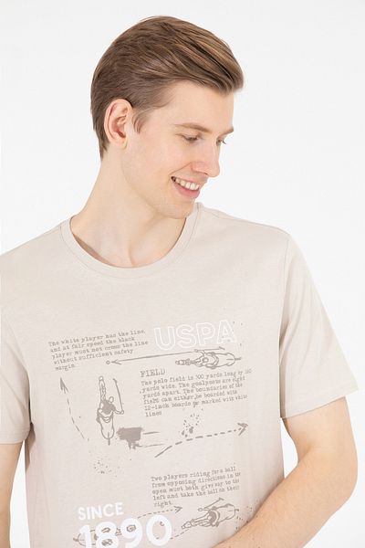 U.S. Polo Assn. Ανδρικό μπλουζάκι με λαιμόκοψη από πέτρα 50263321-VR049