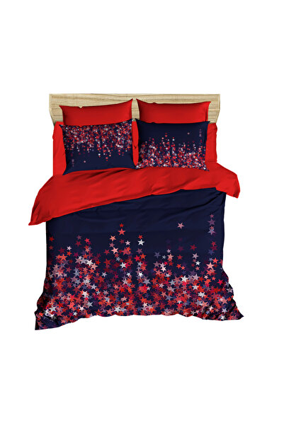 Fabeteks Stars Colorful 3D Digital Double Duvet Cover Set
