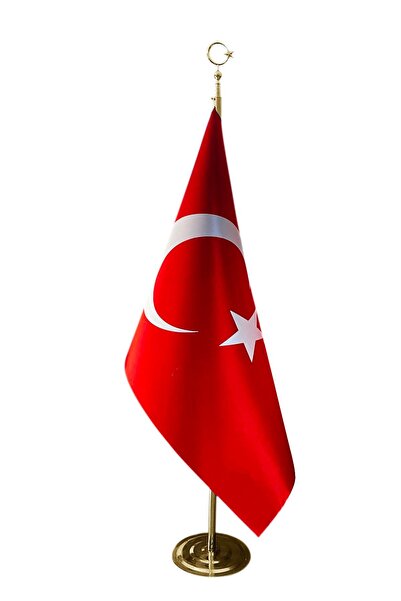 Bilsan Türk Makam Bayrağı Saçaksız Gold Set