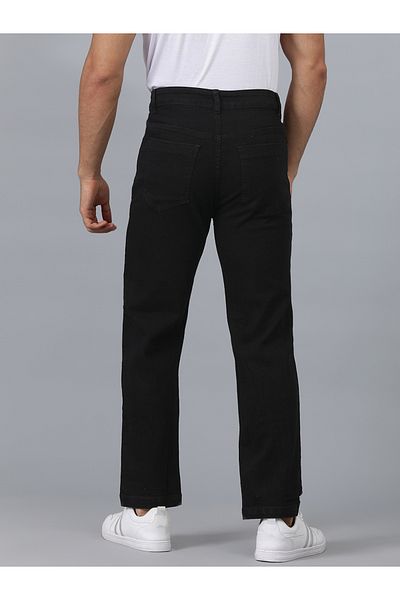 Kotty By Styli Straight Fit Mid Rise Solid Jeans