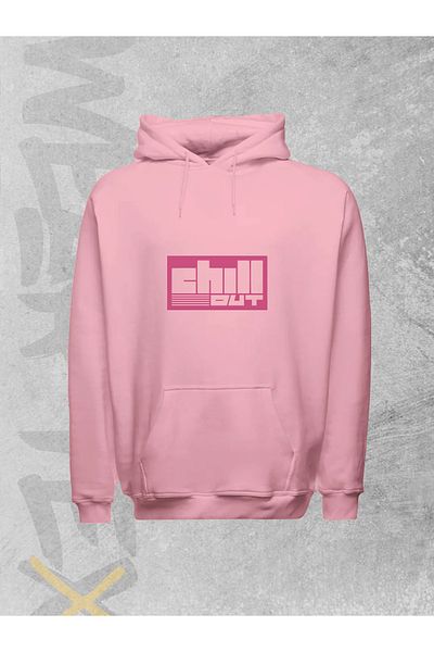 WEARTEX Unisex Chill Out Printed Hooded Sweatshirt