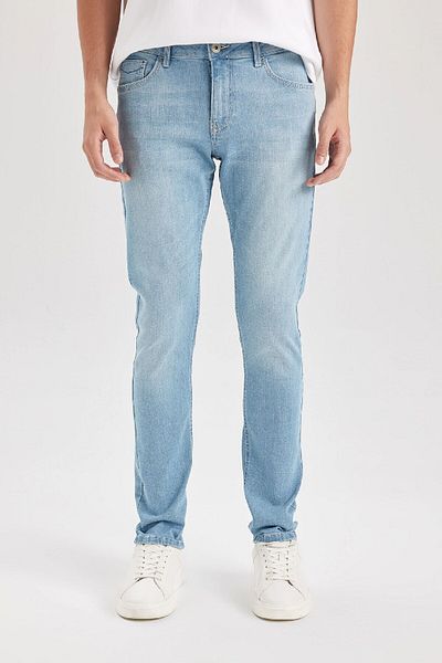 DeFacto Carlo Skinny Fit Extra Slim Fit Κανονική μέση Παντελόνι Jean Extra Slim Leg D0025ax24au