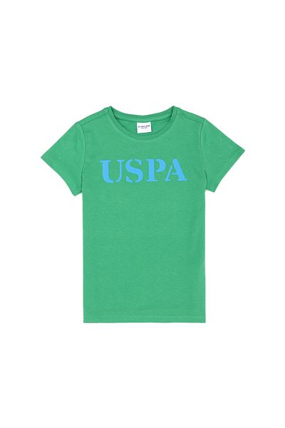 U.S. Polo Assn. Kids Green Basic Crew Neck T-Shirt 50263028 -Vr054