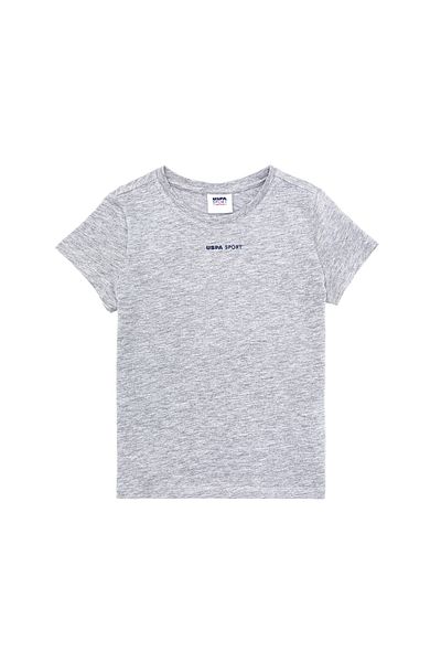 U.S. Polo Assn. Tricou pentru copii Gri Melange Crew Deck 50263263 -VR086