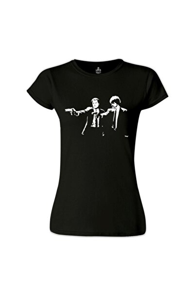 Lord T-Shirt Pulp Fiction - That Scene Siyah Kadın Tshirt