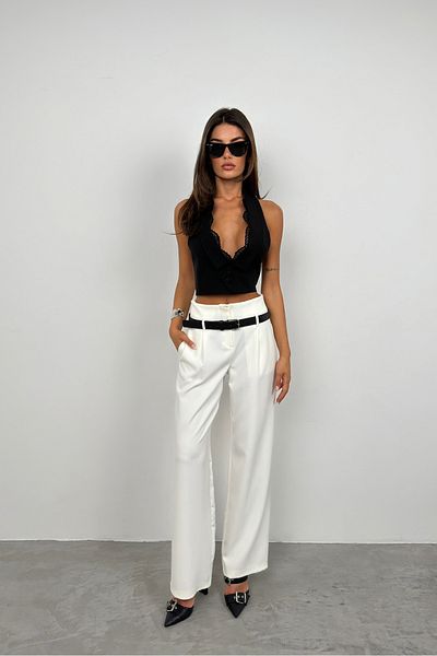 Black Fashion Black Shawl Collar Lace Vest