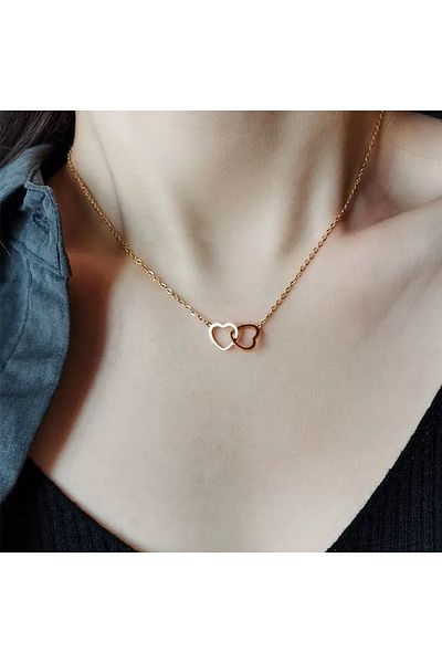 Ayzen Double Heart Necklace
