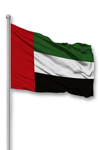 Bilsan Birleşik Arap Emirlikleri (BAE) Ülke Bayrağı 1. Kalite Raşel Kumaş 100x150 Cm