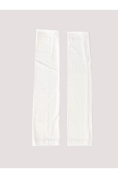 befashop White Combed Cotton Sleeve