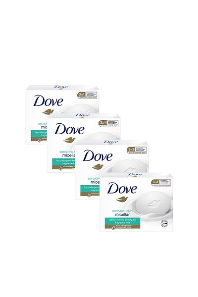 Dove Beauty Cream Bar Micellar Moisturizing Effect for Sensitive Skin 90 g X4
