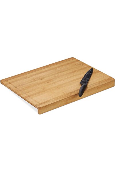 RAMDET لوح كونترتوب من الخيزران مقاس 35-24 سم - عرض قائم وتقطيع اللحوم من الخ...