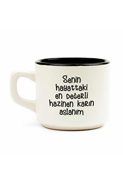 PALTO TASARIM كوب فينوس أبيض أنا الكنز الأكثر قيمة في حياتك - كوب سيراميك هدية
