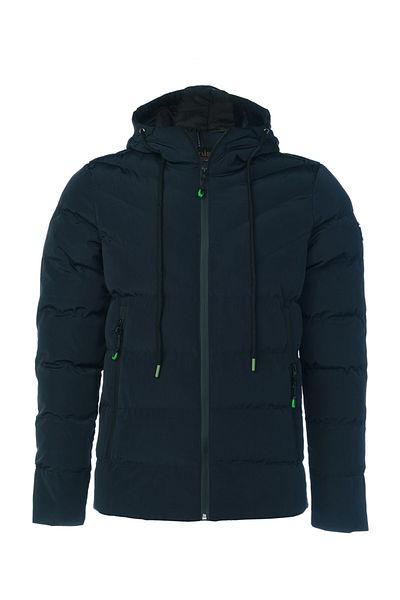 SİVAİST Navy Blue Boy's Water and Windproof Washable Jacket & Coat with Thick Fur Inside