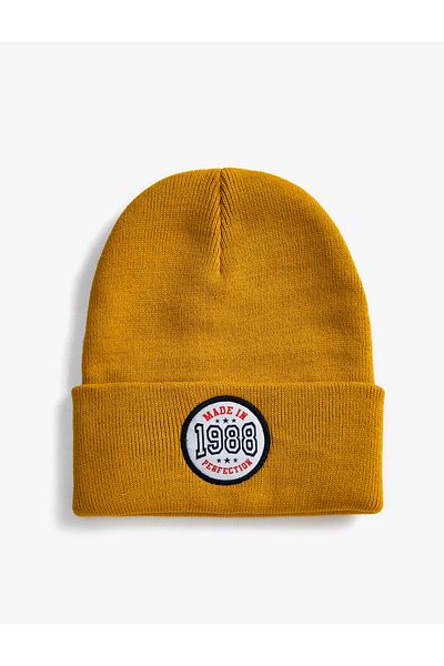 Koton Men's Mustard Beret 3WAM50134AA