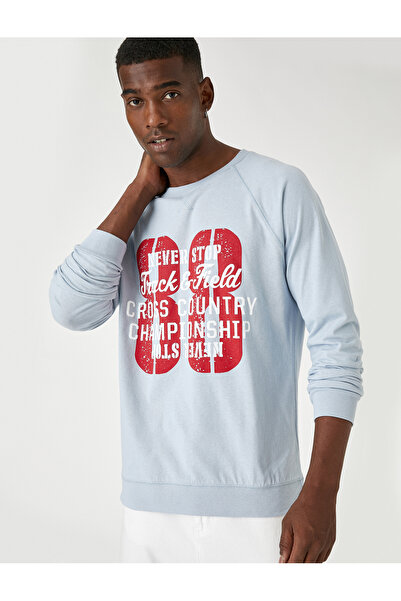 Koton Erkek Mavi T-Shirt 3WAM10096HK