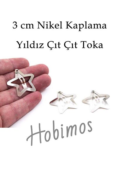 Hobimos 1000 Τεμάχια 3 cm Star Studs - Εγχώριας Παραγωγής, 1η Επικάλυψη κατηγορίας, χωρίς μαύρωμα