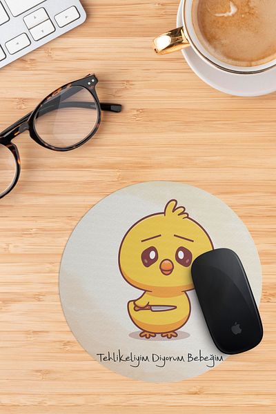 fotoev I Say I'M Dangerous Baby Patterned Mouse Pad Gift