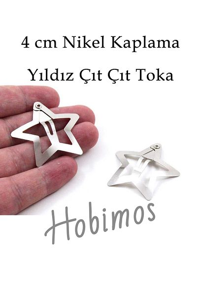 Hobimos 25 Τεμάχια Αστέρια 4 cm - Εγχώριας Παραγωγής 1η Κατηγορία Μη μαύρωση Επικάλυψη Star Snap πόρπη