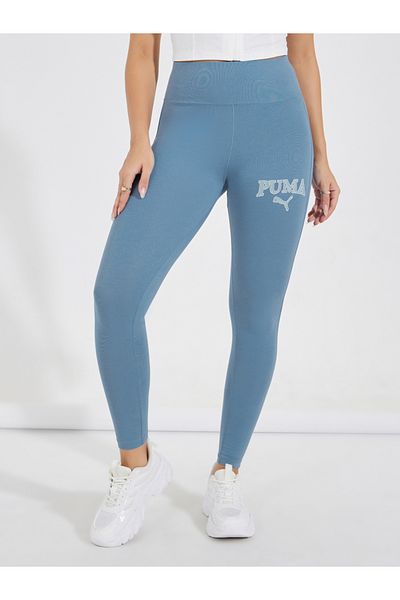 Puma Women Sportswear Fit Pull On Training Legging, Dusty Blue