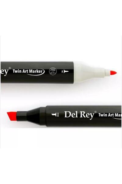 Del Rey ماركر توين F121 - قلم ماركر أحمر مرجاني فلوري 1401